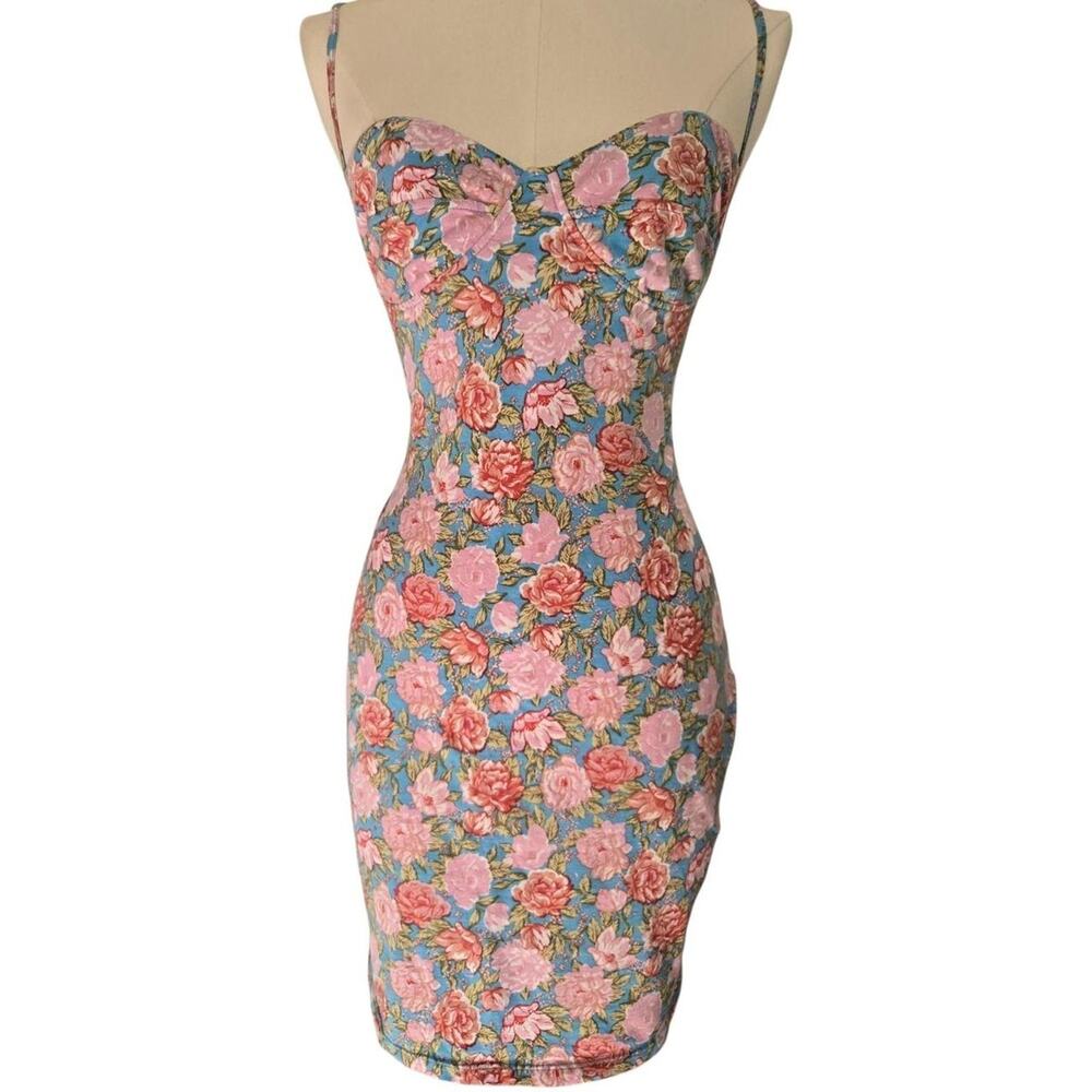 Y2k motel floral bodycon